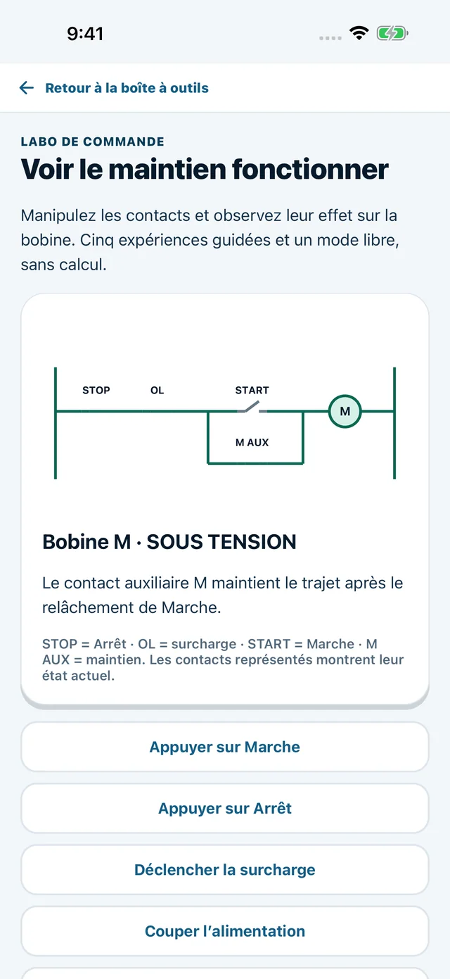 Electrician — Labo de commande